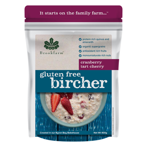 Brookfarm Gluten Free Bircher Muesli with Cranberry and Cherry