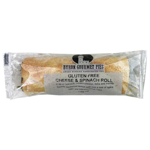 Byron Gourmet Pies Gluten Free Cheese and Spinach Roll Bulk Buy