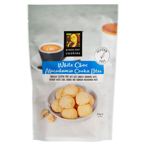 Byron Bay Cookies Gluten Free Cookie Bites White Choc Macadamia