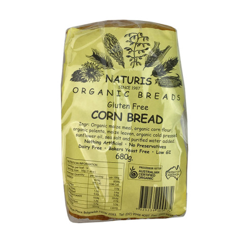 Naturis  Organic Gluten Free Corn Loaf (Sliced) - Frozen