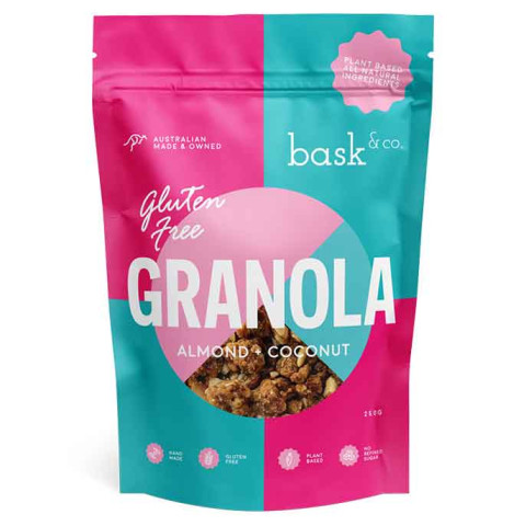 Bask and Co Gluten Free Granola Almond and Coconut