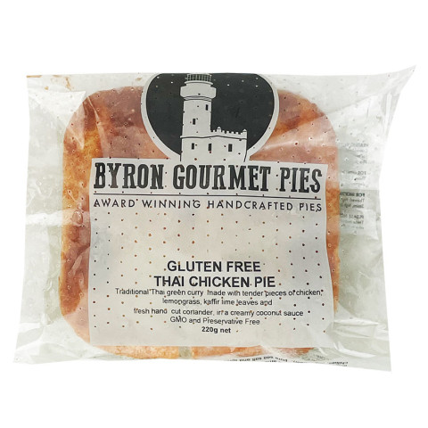 Byron Gourmet Pies Gluten Free Thai Chicken Pie Bulk Buy