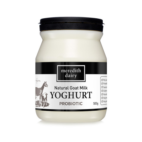Meredith Dairy Goats Yoghurt (black lid)