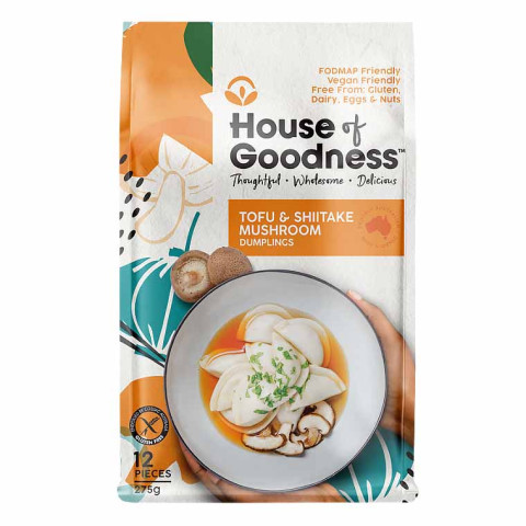 House of Goodness Gourmet Dumplings - Tofu and Shiitake Mushroom