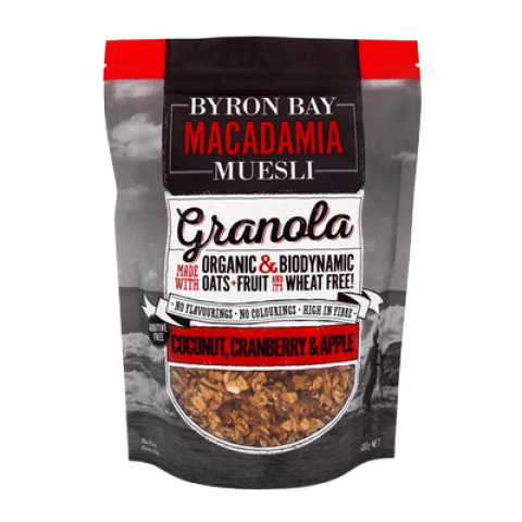 Byron Bay Macadamia Muesli Granola Cranberry and Apple