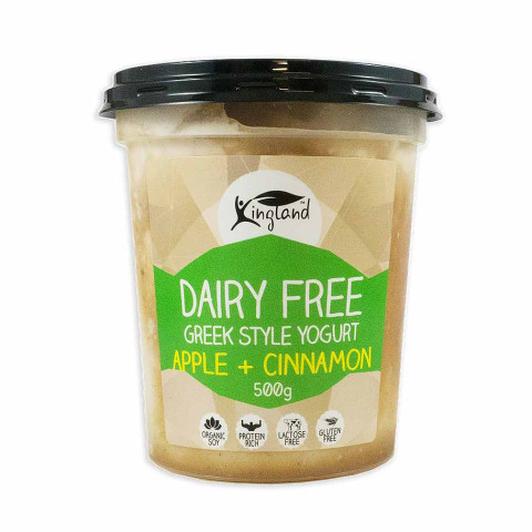 Kingland Dairy Free Greek Yoghurt Apple and Cinnamon Vegan