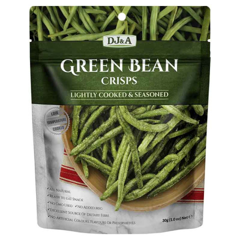 DJ and A Green Bean Crisps