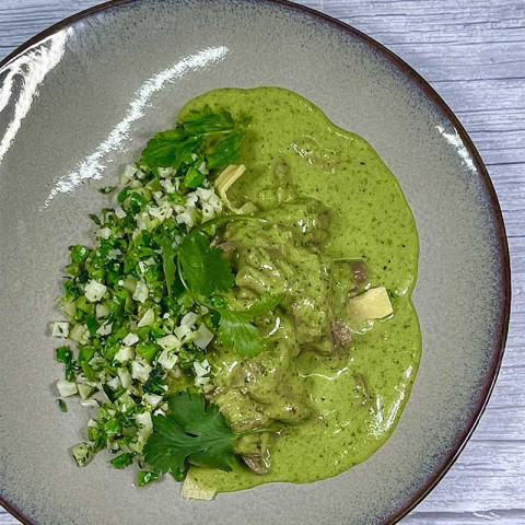 Westbourne Ln. Green Curry Beef, Broccoli and Cauliflower Rice