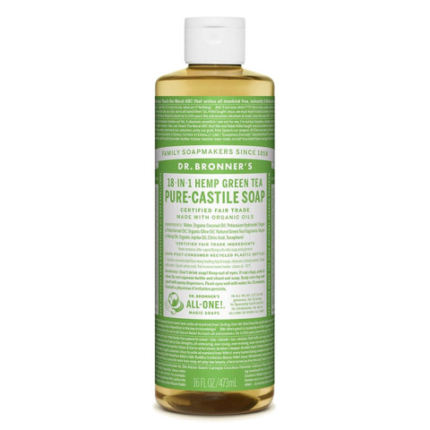 Dr Bronner's Pure Castile Liquid Soap Green Tea