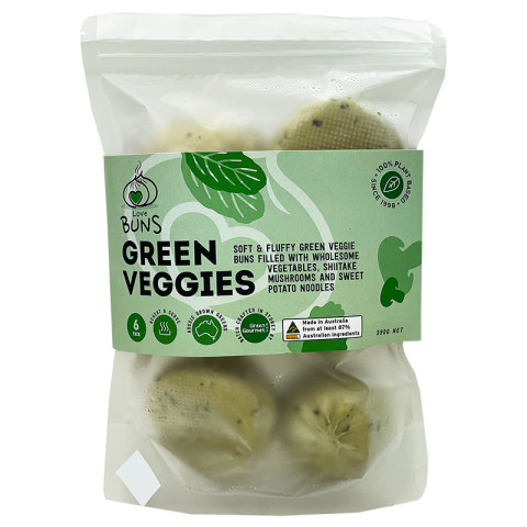 Green Gourmet Love Buns Green Veggies Vegan Steamed Buns