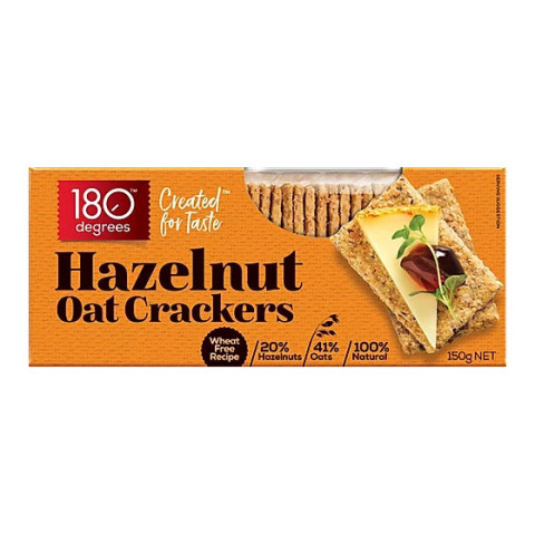 180 Degrees Hazelnut Oat Crackers