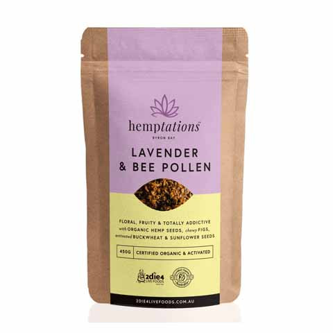 2Die4 Live Foods Hemptations Lavender and Bee Pollen