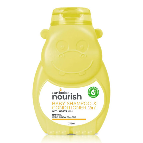 Earthwise Nourish Hippo Baby Shampoo and Conditioner 2in1