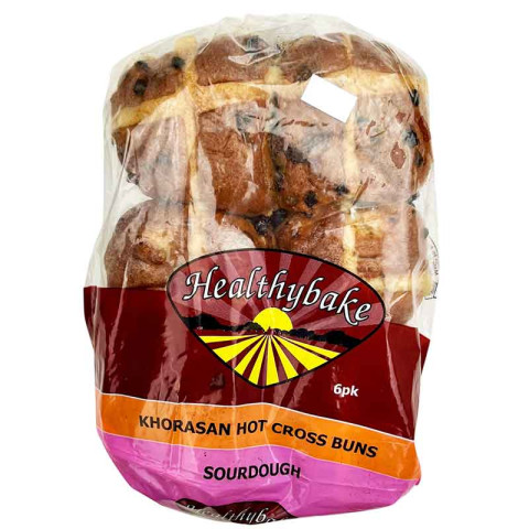 Healthybake Hot Cross Buns Khorasan