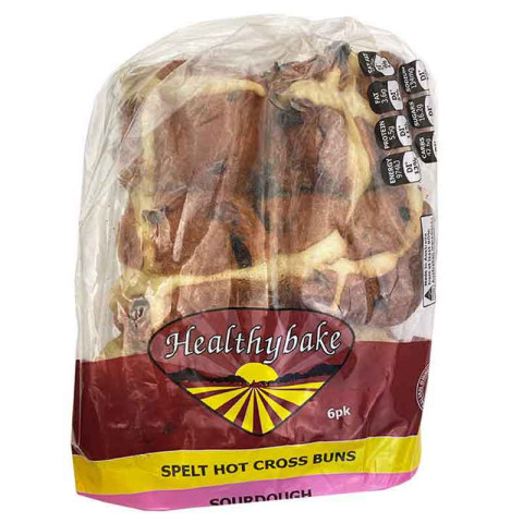 Healthybake Hot Cross Buns Spelt