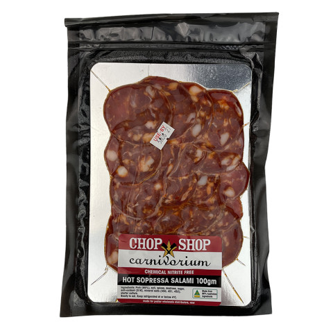 Chop Shop Hot Sopressa Salami - Nitrite Free