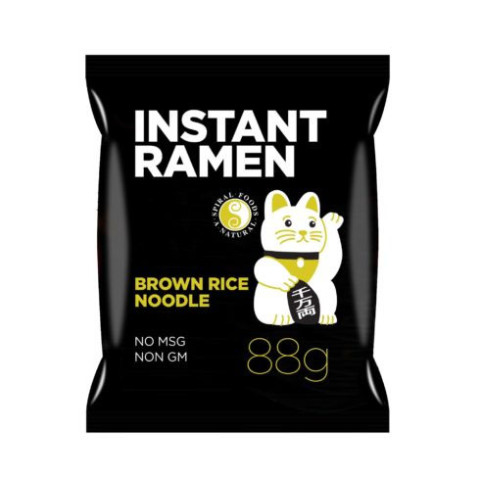 Spiral Instant Ramen Brown Rice Noodles and Shoyu Soup