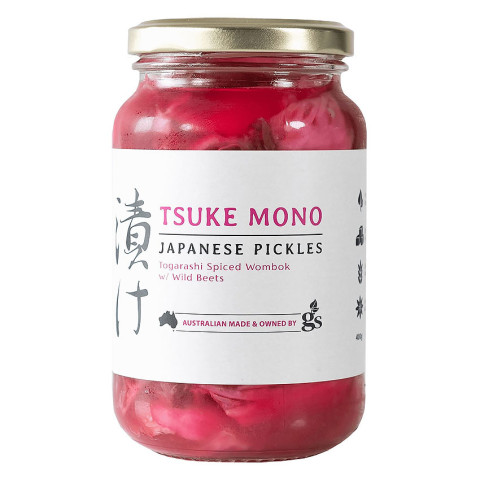 Tsuke Mono Japanese Pickles - Togarashi Spiced Wombok with Wild Beets
