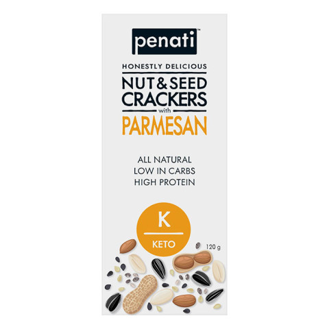 Penati Keto Nut and Seed Crackers - Parmesan