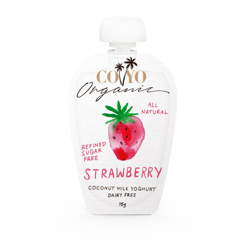 CoYo Kids Pouch Strawberry Coconut Yoghurt - Clearance