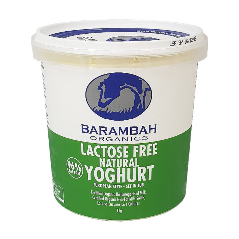 Barambah Organics Lactose Free Natural Yoghurt