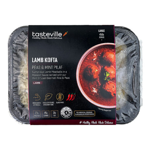Tasteville Lamb Kofta with Peas and Mint Pilaf