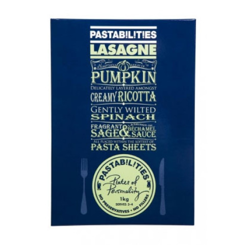 Pastabilities Lasagne Pasta - Pumpkin, Ricotta, Spinach and Sage