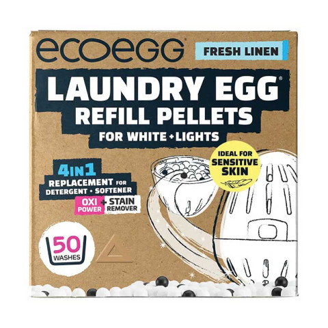 Ecoegg Laundry Egg Refill Pellets Fresh Linen White Light