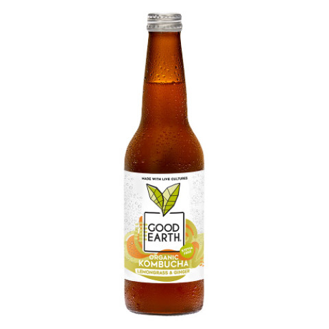 Good Earth  Lemongrass and Ginger Kombucha