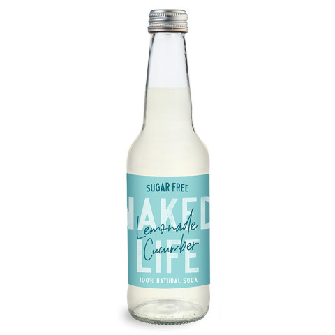 Naked Life Lemonade with Cucumber Sugar Free Soda