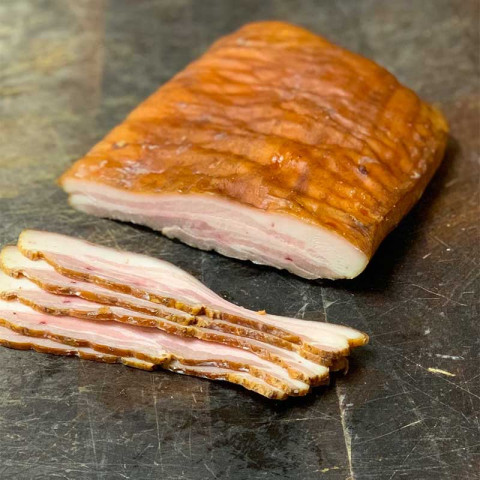 Feather and Bone Loin Bacon Pastured Pork (Fresh)