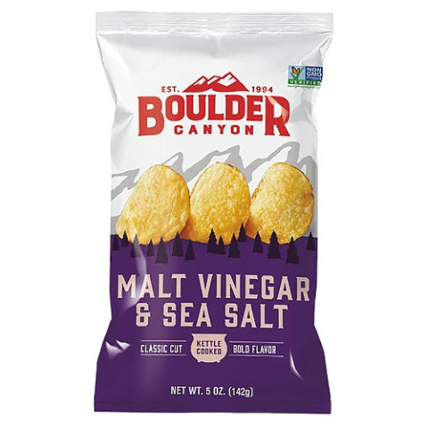 Boulder Canyon Malt Vinegar and Sea Salt Chips
