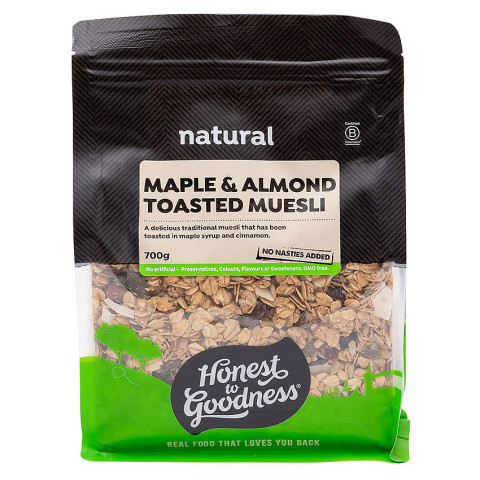 Honest to Goodness Toasted Muesli Maple and Almond
