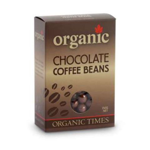 Organic Times Milk Chocolate Coated Coffee Beans