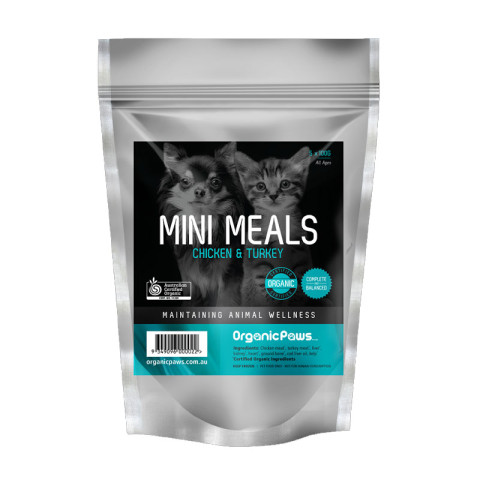 Organic Paws Mini Meals - Chicken and Turkey