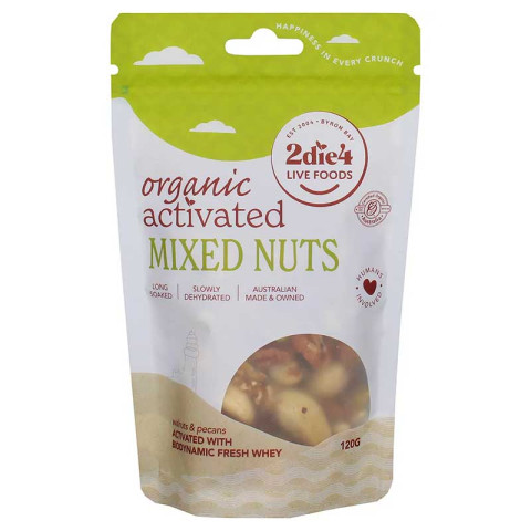 2Die4 Mixed Nuts Organic Activated with Fresh Whey