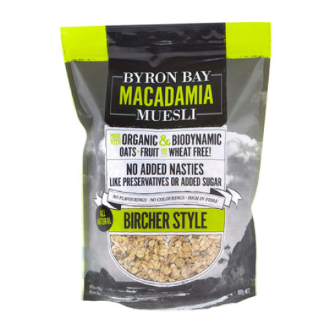 Byron Bay Macadamia Muesli Natural Bircher