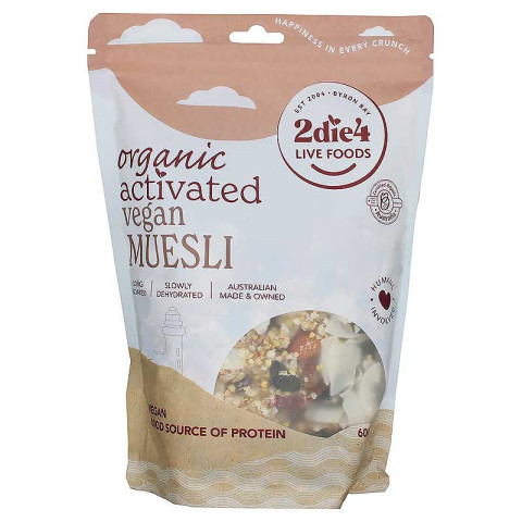 2Die4 Live Foods Muesli Organic Activated Vegan