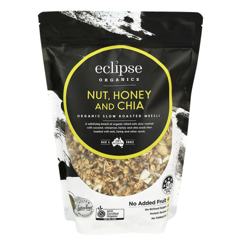 Eclipse Organics Muesli, Toasted Nuts Honey and Chia