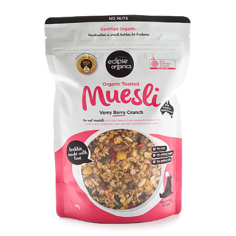 Eclipse Organics Muesli, Toasted Very Berry Nut Free Crunch - Clearance