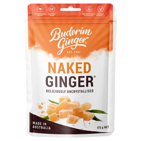 Buderim Ginger Naked Ginger Deliciously Uncrystallised