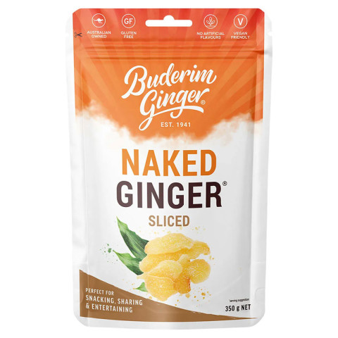 Buderim Ginger Naked Ginger Sliced
