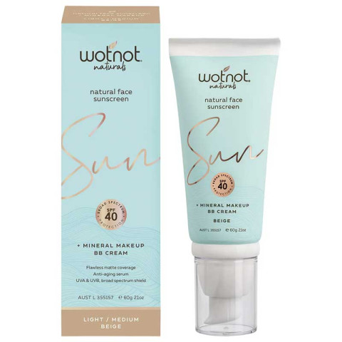 Wotnot Natural Face Sunscreen 40 SPF Beige BB Cream