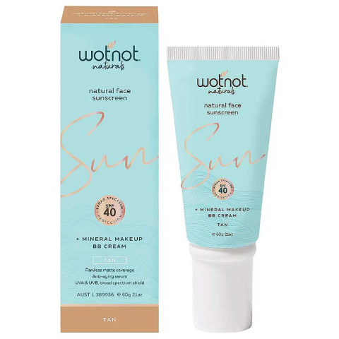 Wotnot Natural Face Sunscreen 40 SPF Tan BB Cream