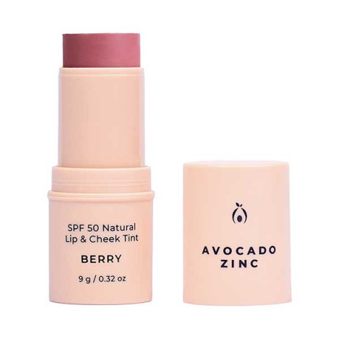 Avocado Zinc Natural Lip and Cheek Tint Berry