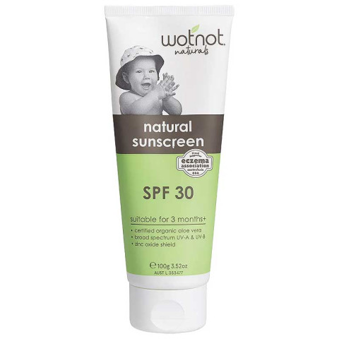 Wotnot Natural Sunscreen SPF 30 Suitable for 3 Months