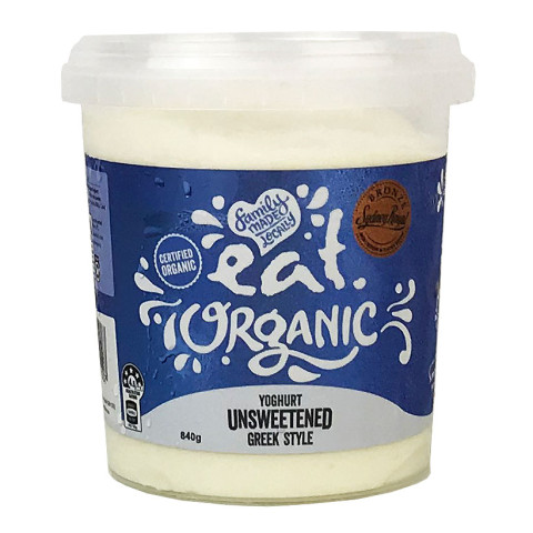 Eat Organic Natural Unsweetened Greek Style Yoghurt