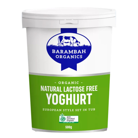 Barambah Organics Natural Yoghurt Lactose Free
