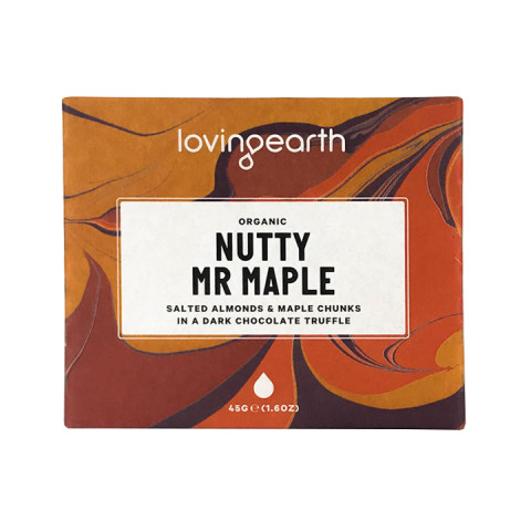 Loving Earth Nutty Mr Maple Chocolate Truffle Bar