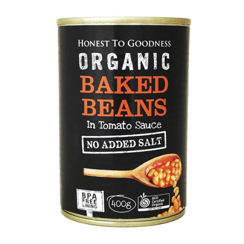 Honest to Goodness Organic Baked Beans in Tomato Sauce
